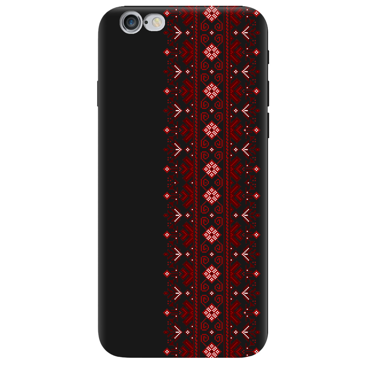 Чохол для Apple iPhone 6/6S чорний матовий soft touch Хрестики долі - фото 1 - Чохли для телефонів