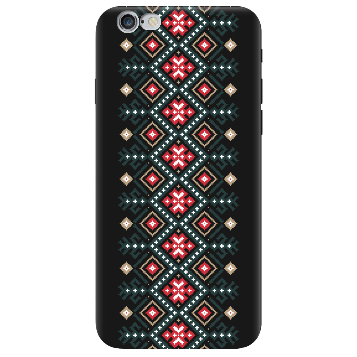 Чохол для Apple iPhone 6/6S чорний матовий soft touch Стежка предків - фото 1 Чохол для Apple iPhone 6/6S чорний матовий soft touch Стежка предків - фото 1 - Чохли для телефонів