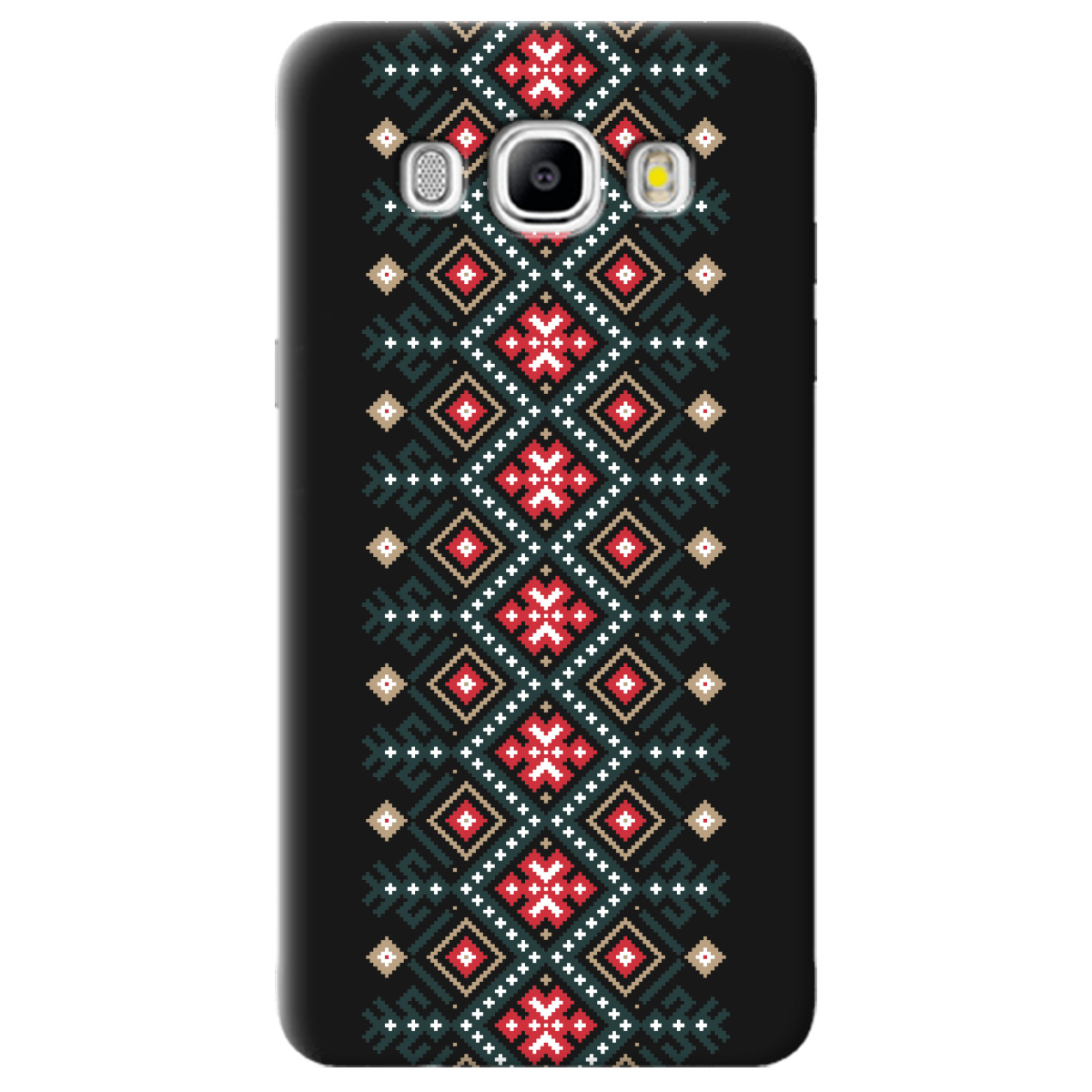 Чохол для Samsung Galaxy J5 2016 чорний матовий soft touch Стежка предків - фото 1 - Чохли для телефонів