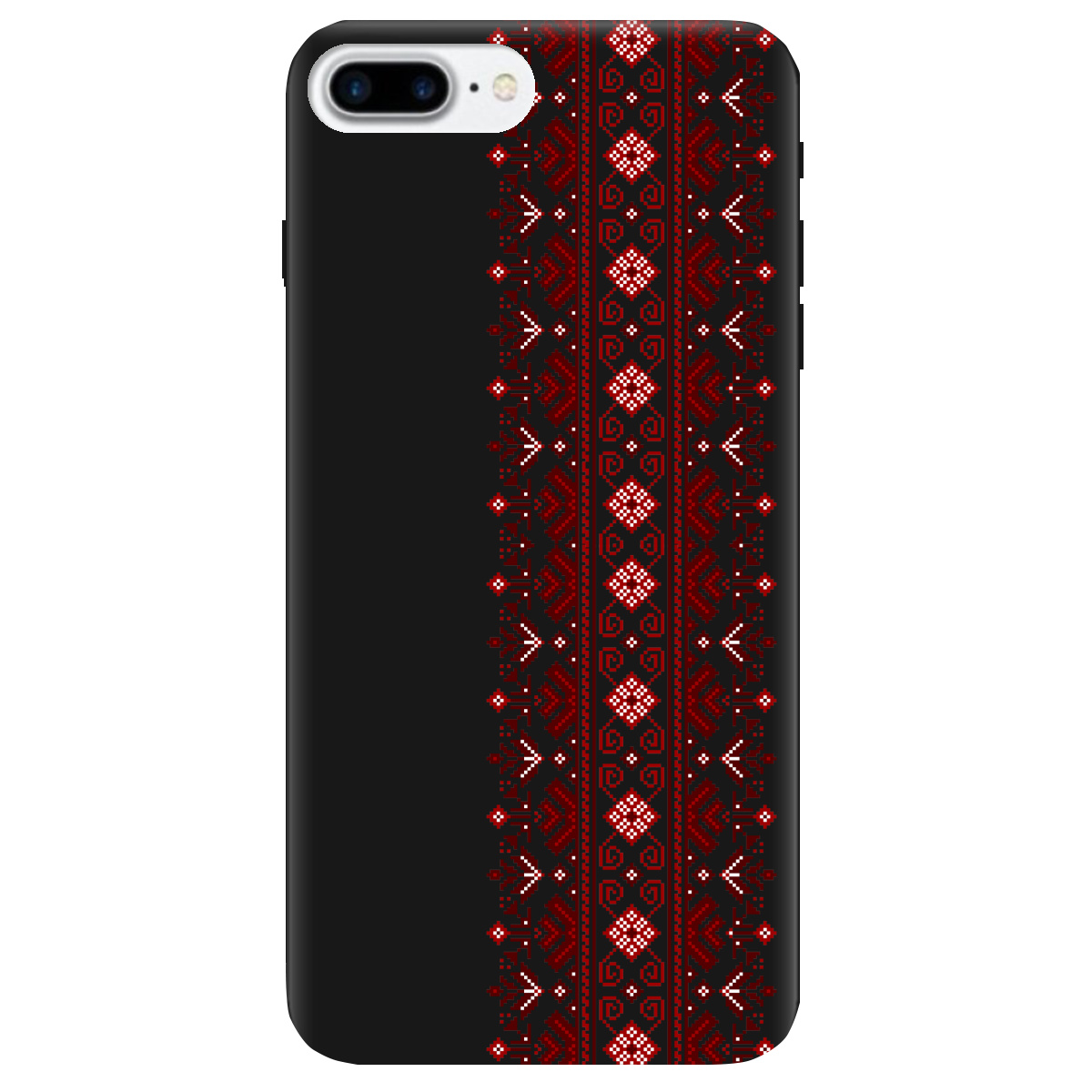 Чохол для Apple iPhone 7 Plus чорний матовий soft touch Хрестики долі - фото 1 Чохол для Apple iPhone 7 Plus чорний матовий soft touch Хрестики долі - фото 1 - Чохли для телефонів