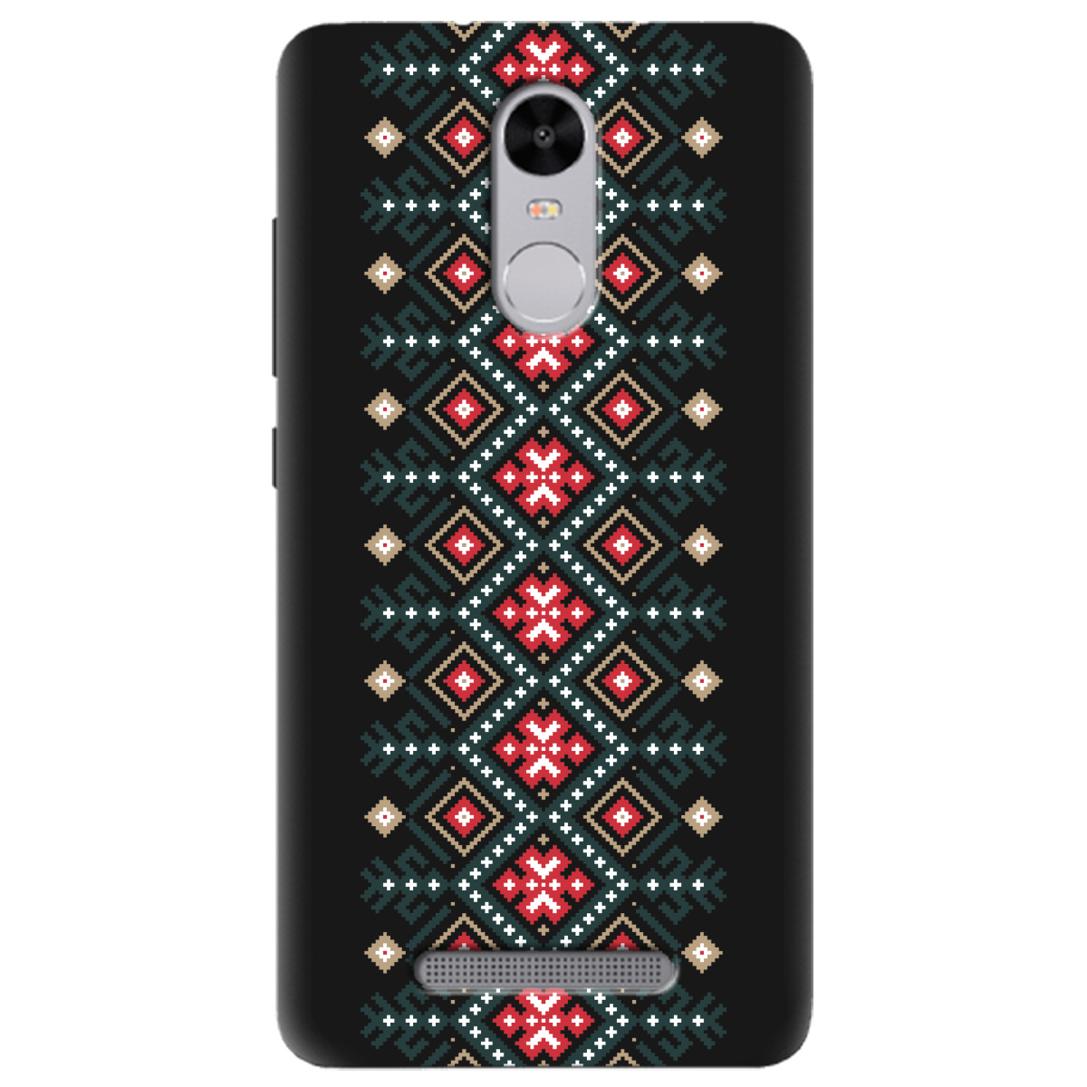 Чохол для Xiaomi Redmi Note 3/3 Pro чорний матовий soft touch Стежка предків - фото 1 - Чохли для телефонів