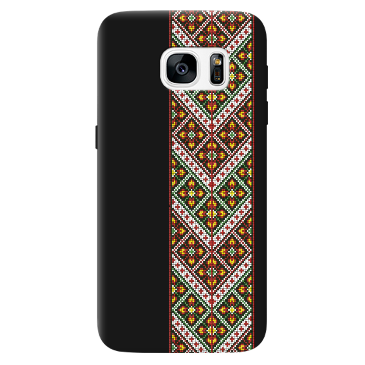 Чехол для Samsung Galaxy S7 черный матовый soft touch Карпатский оберег - фото 1 - Чехлы для телефонов