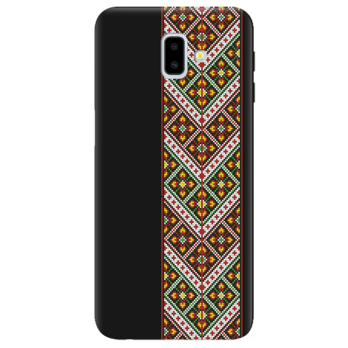 Чохол для Samsung Galaxy J6 Plus 2018 чорний матовий soft touch Карпатський оберіг - фото 1 - Чохли для телефонів