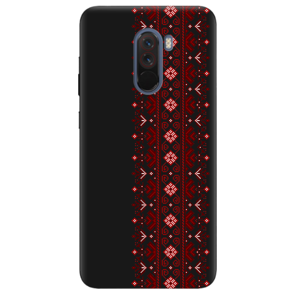 Чохол для Xiaomi Pocophone F1 чорний матовий soft touch Хрестики долі - фото 1 - Чохли для телефонів