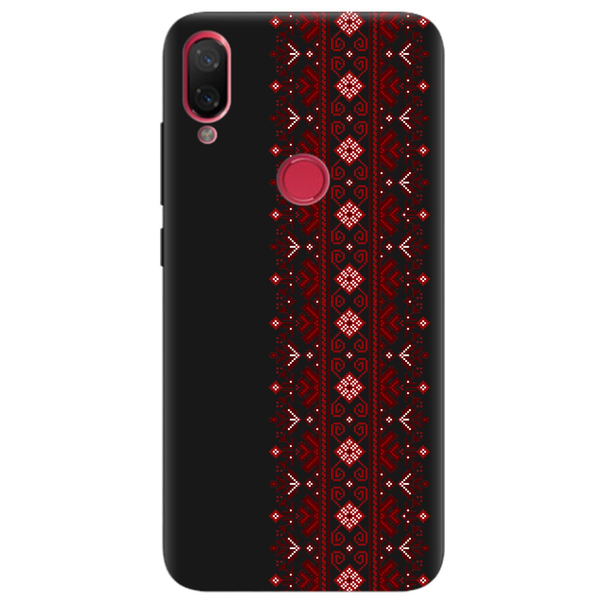 Чехол для Xiaomi Mi Play черный матовый soft touch Крестики судьбы - фото 1 - Чехлы для телефонов