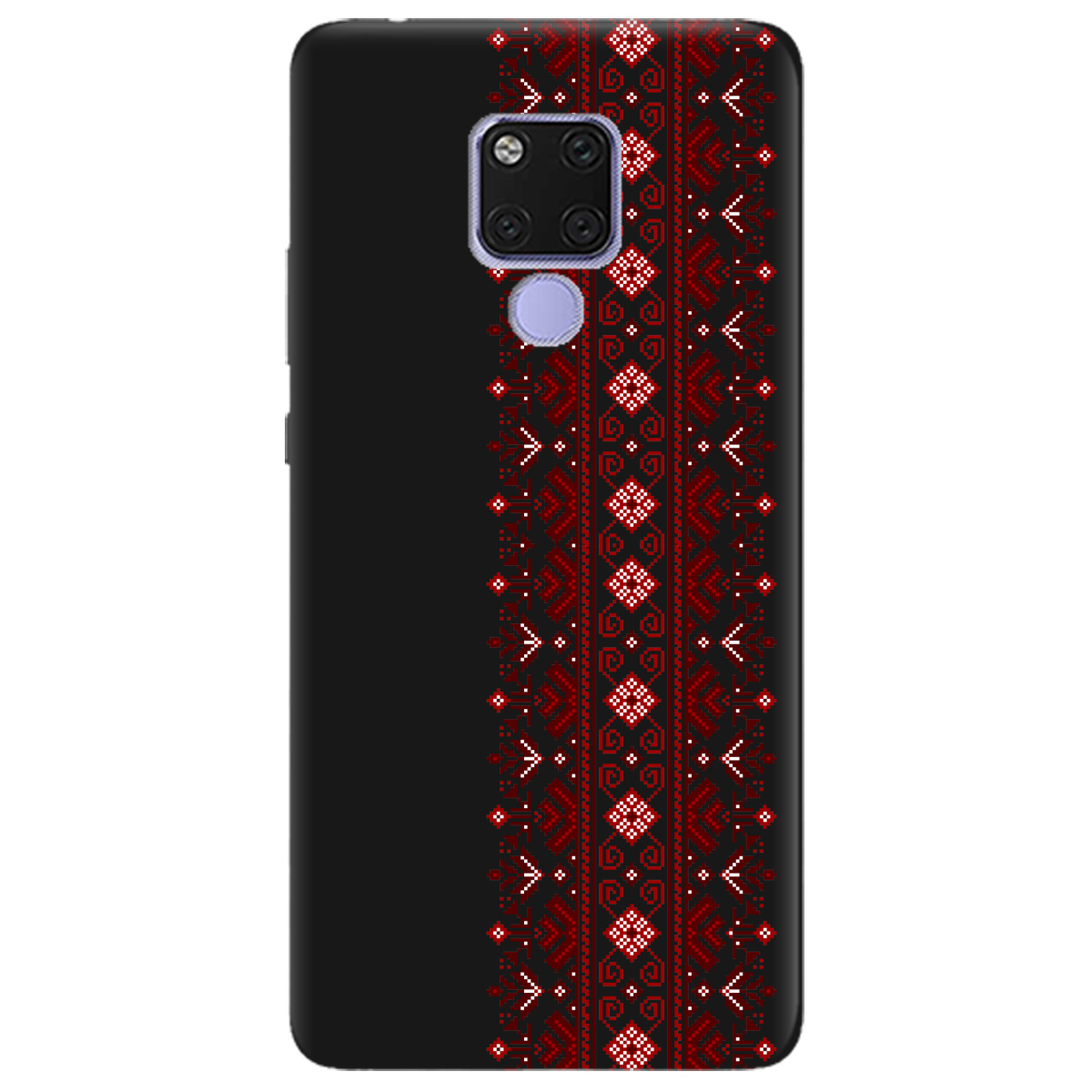 Чехол для Huawei Mate 20 черный матовый soft touch Крестики судьбы - фото 1 - Чехлы для телефонов