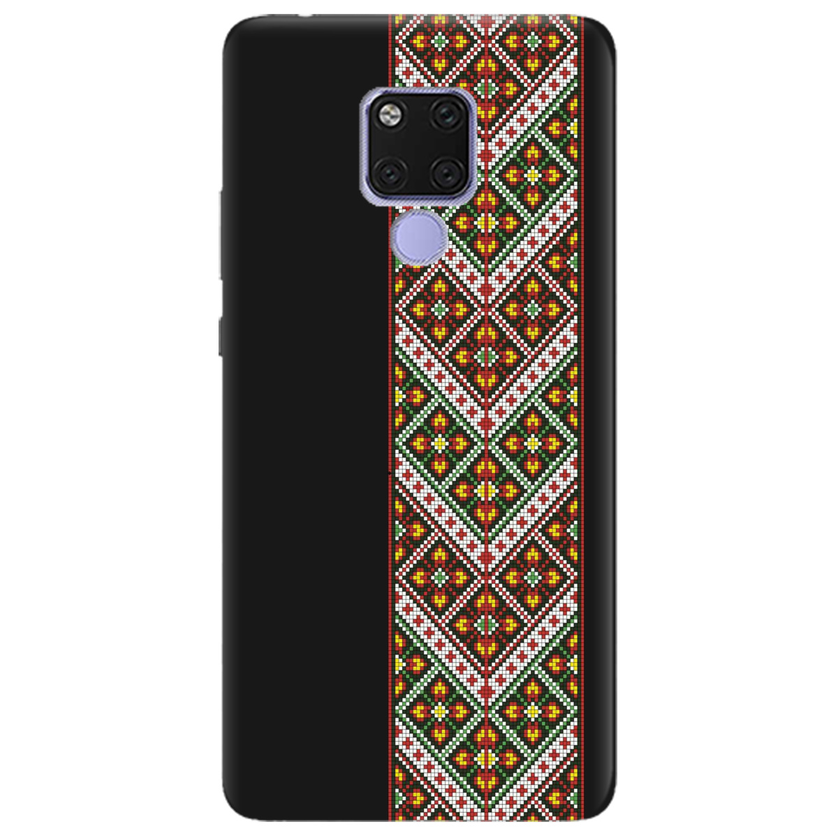 Чехол для Huawei Mate 20 черный матовый soft touch Карпатский оберег - фото 1 - Чехлы для телефонов