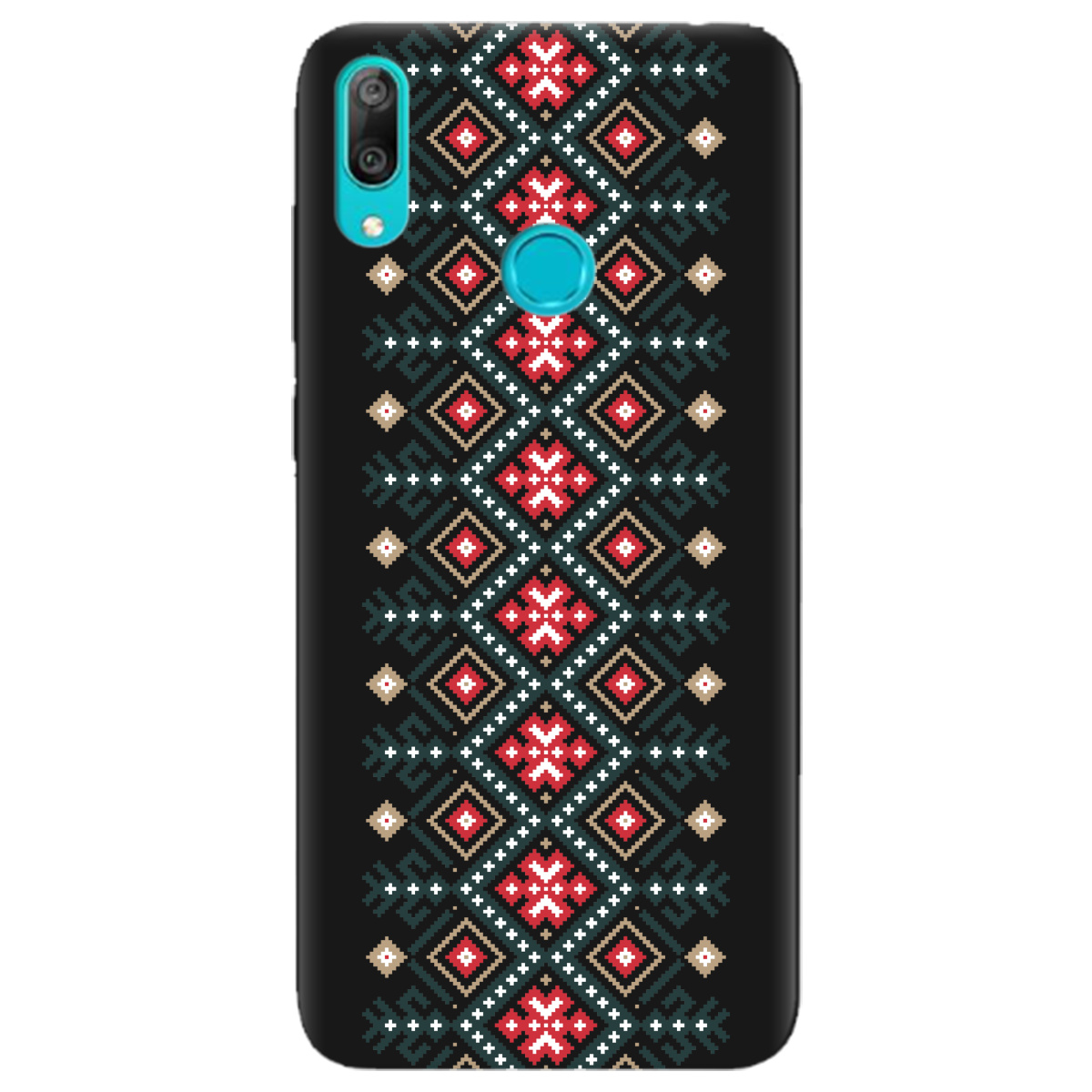 Чехол для Huawei Y7 2019 черный матовый soft touch Тропа предков - фото 1 Чехол для Huawei Y7 2019 черный матовый soft touch Тропа предков - фото 1 - Чехлы для телефонов