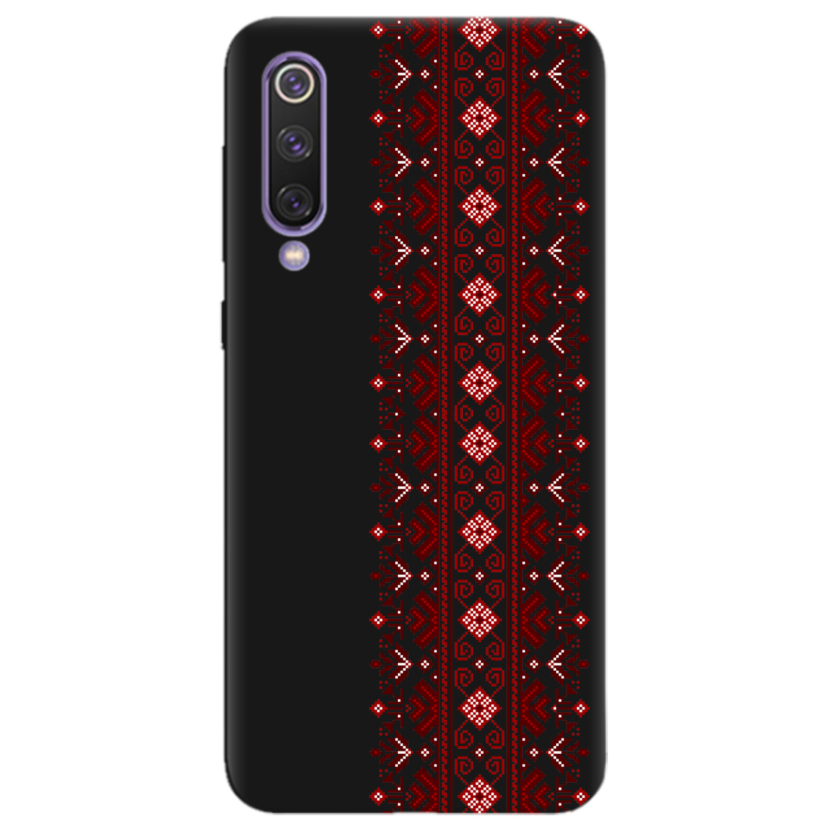 Чехол для Xiaomi Mi 9 SE черный матовый soft touch Крестики судьбы - фото 1 - Чехлы для телефонов