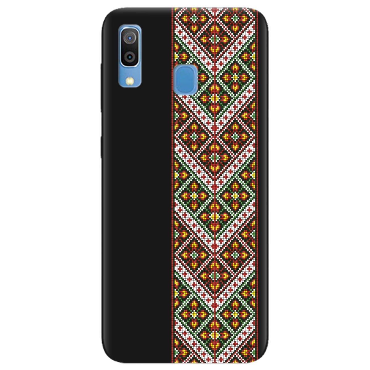 Чехол для Samsung Galaxy A30 черный матовый soft touch Карпатский оберег - фото 1 - Чехлы для телефонов