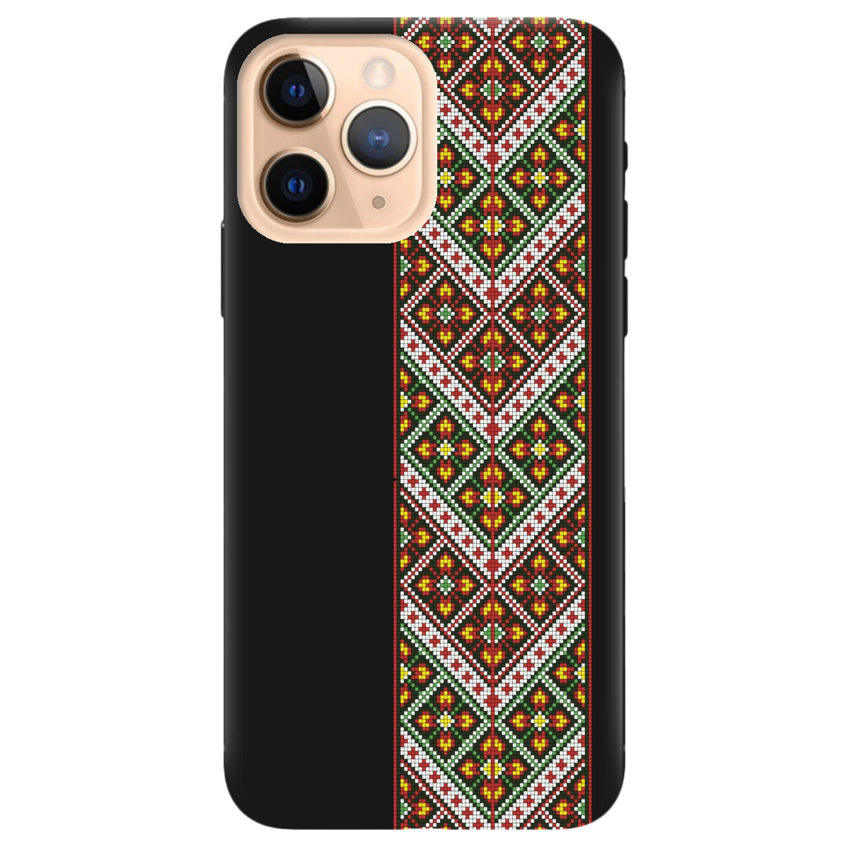 Чехол для Apple iPhone 11 Pro черный матовый soft touch Карпатский оберег - фото 1 - Чехлы для телефонов