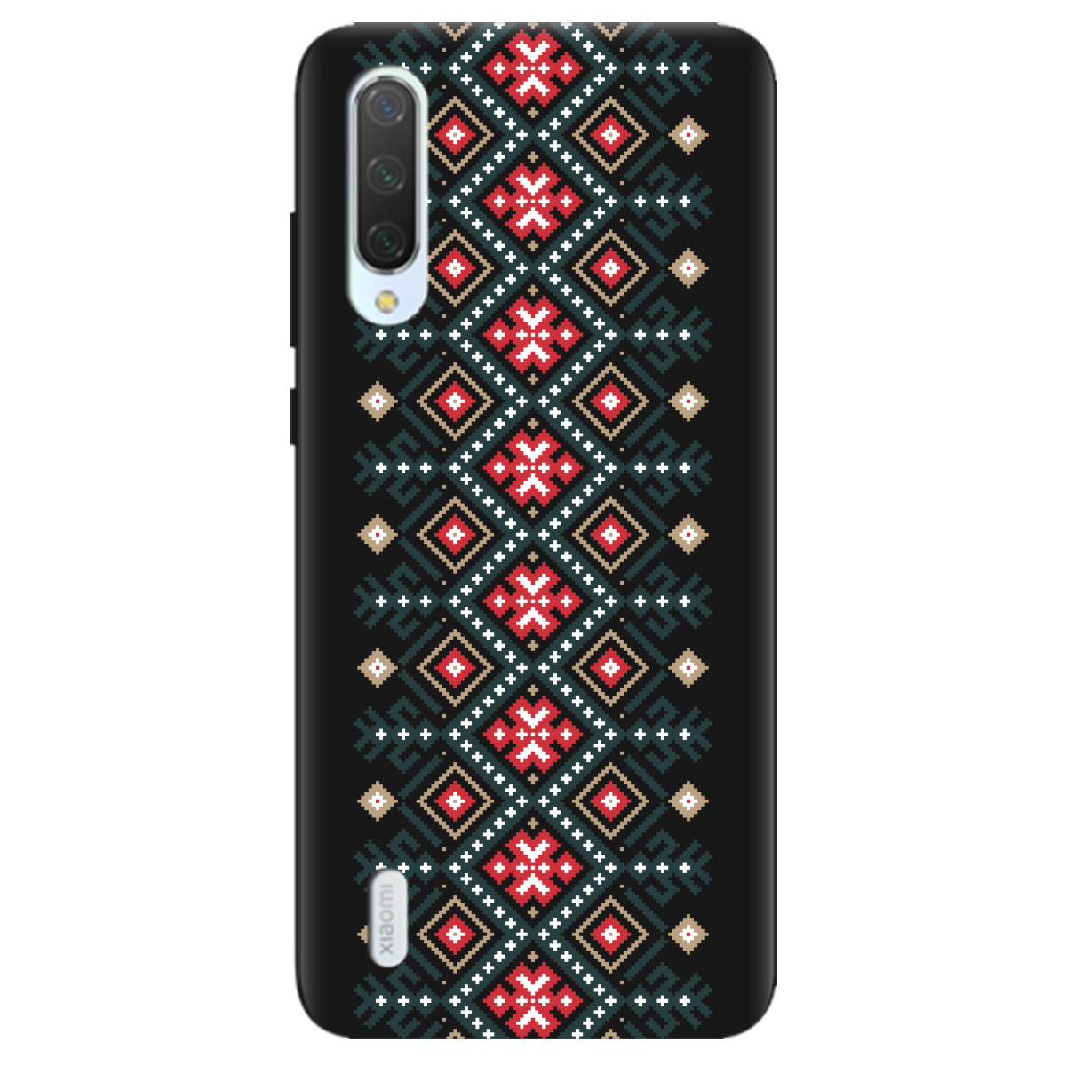 Чохол для Xiaomi Mi A3 чорний матовий soft touch Стежка предків - фото 1 - Чохли для телефонів