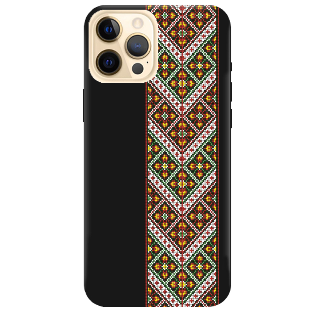 Чехол для Apple iPhone 12 Pro Max черный матовый soft touch Карпатский оберег - фото 1 - Чехлы для телефонов