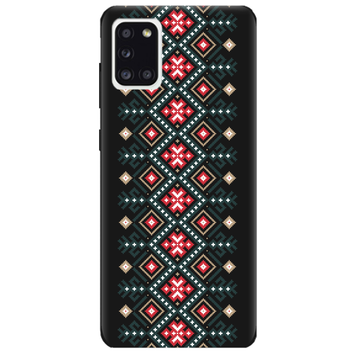 Чохол для Samsung Galaxy A31 чорний матовий soft touch Стежка предків - фото 1 - Чохли для телефонів