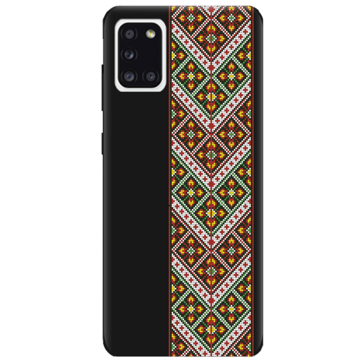 Чехол для Samsung Galaxy A31 черный матовый soft touch Карпатский оберег - фото 1 - Чехлы для телефонов