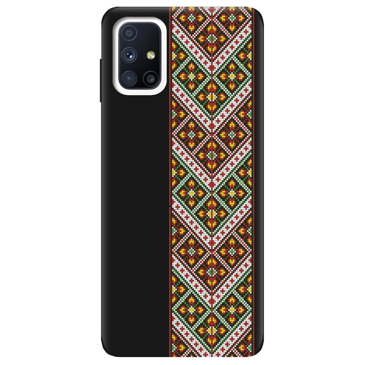 Чехол для Samsung Galaxy M51 черный матовый soft touch Карпатский оберег - фото 1 - Чехлы для телефонов