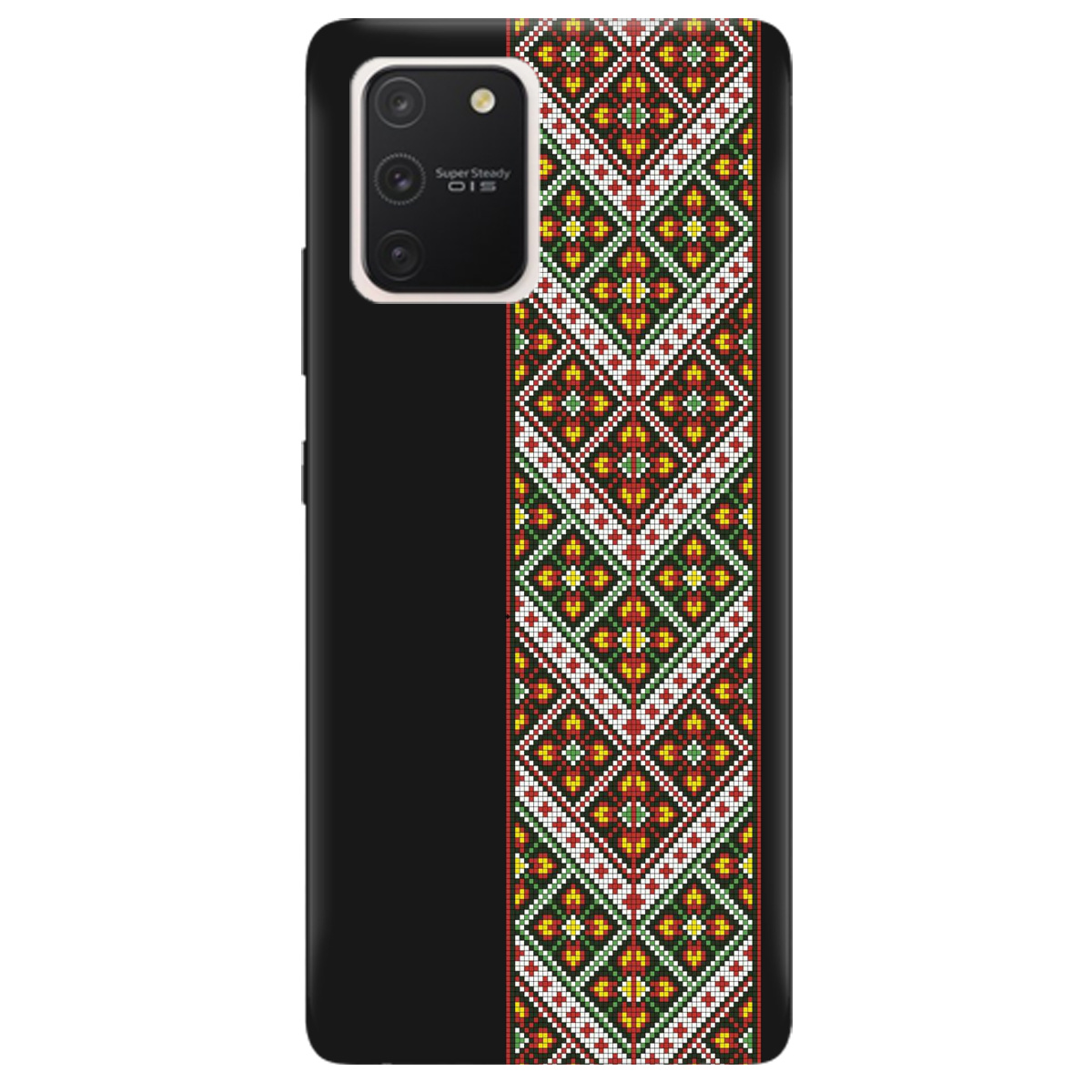 Чехол для Samsung Galaxy S10 Lite черный матовый soft touch Карпатский оберег - фото 1 - Чехлы для телефонов