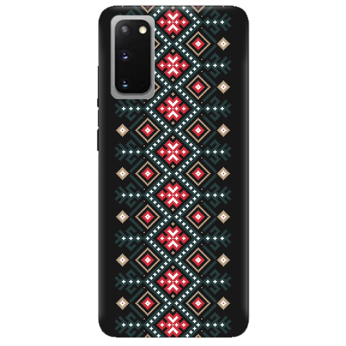 Чохол для Samsung Galaxy S20 чорний матовий soft touch Стежка предків - фото 1 - Чохли для телефонів