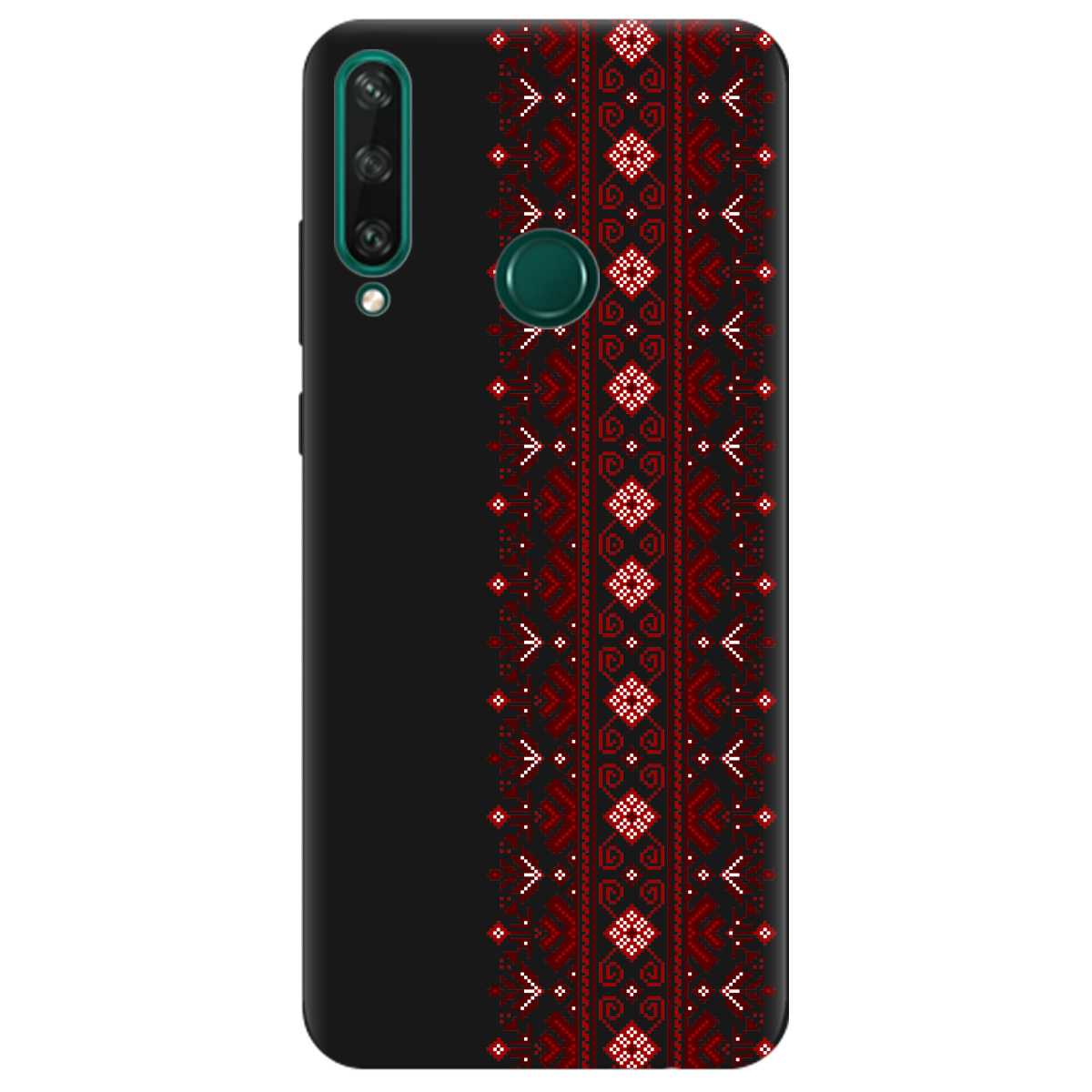 Чехол для Huawei Y6p черный матовый soft touch Крестики судьбы - фото 1 - Чехлы для телефонов