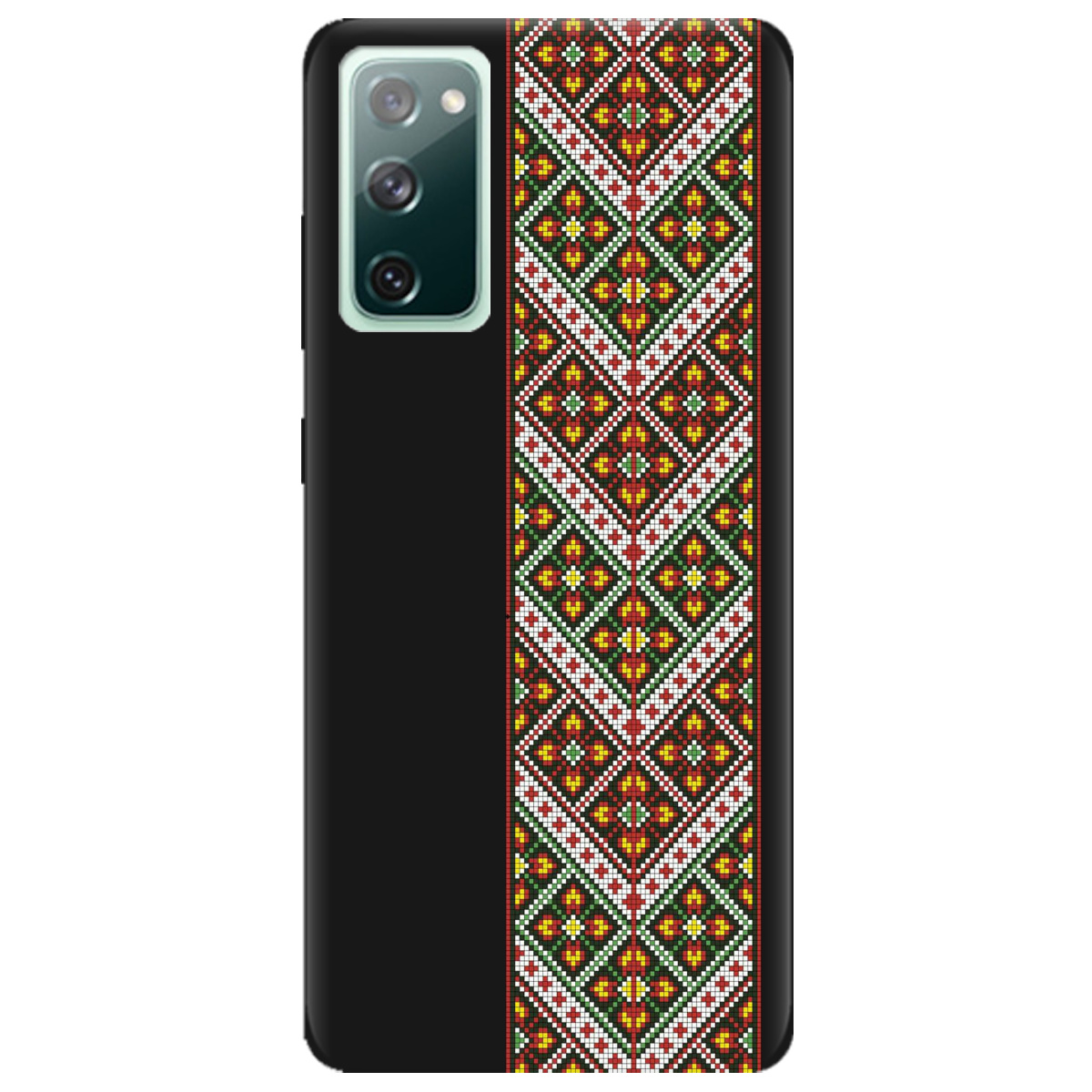 Чохол для Samsung Galaxy S20 FE чорний матовий soft touch Карпатський оберіг - фото 1 - Чохли для телефонів