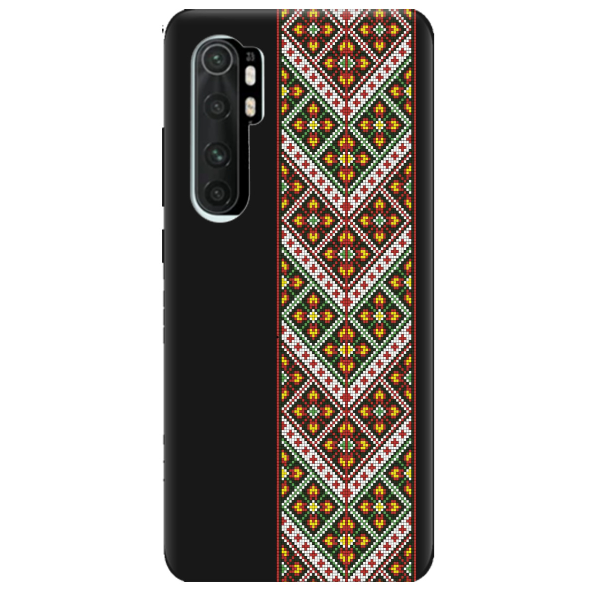 Чохол для Xiaomi Mi Note 10 Lite чорний матовий soft touch Карпатський оберіг - фото 1 - Чохли для телефонів