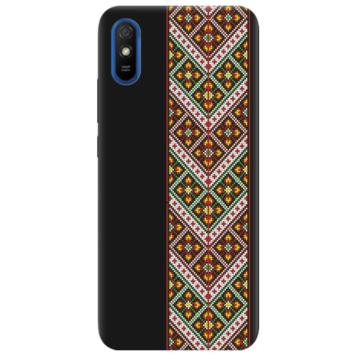 Чехол для Xiaomi Redmi 9A черный матовый soft touch Карпатский оберег - фото 1 - Чехлы для телефонов