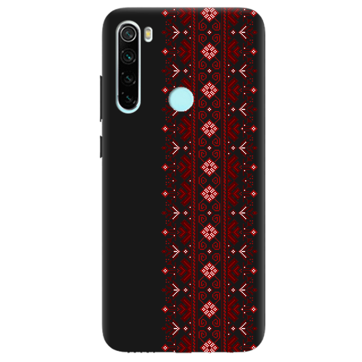 Чохол для Xiaomi Redmi Note 8T чорний матовий soft touch Хрестики долі - фото 1 - Чохли для телефонів
