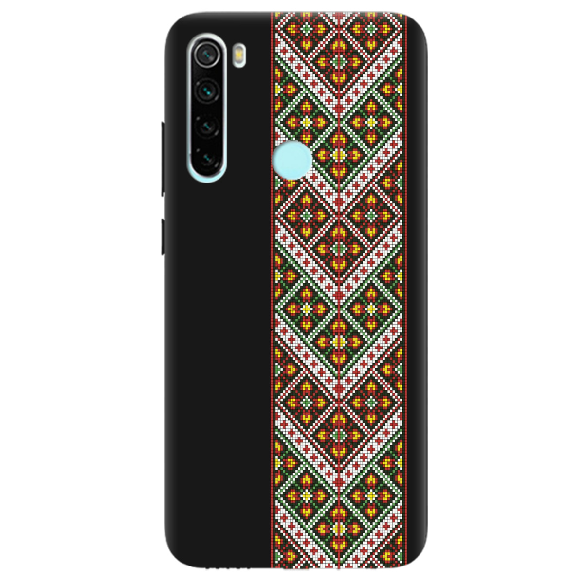 Чохол для Xiaomi Redmi Note 8T чорний матовий soft touch Карпатський оберіг - фото 1 - Чохли для телефонів