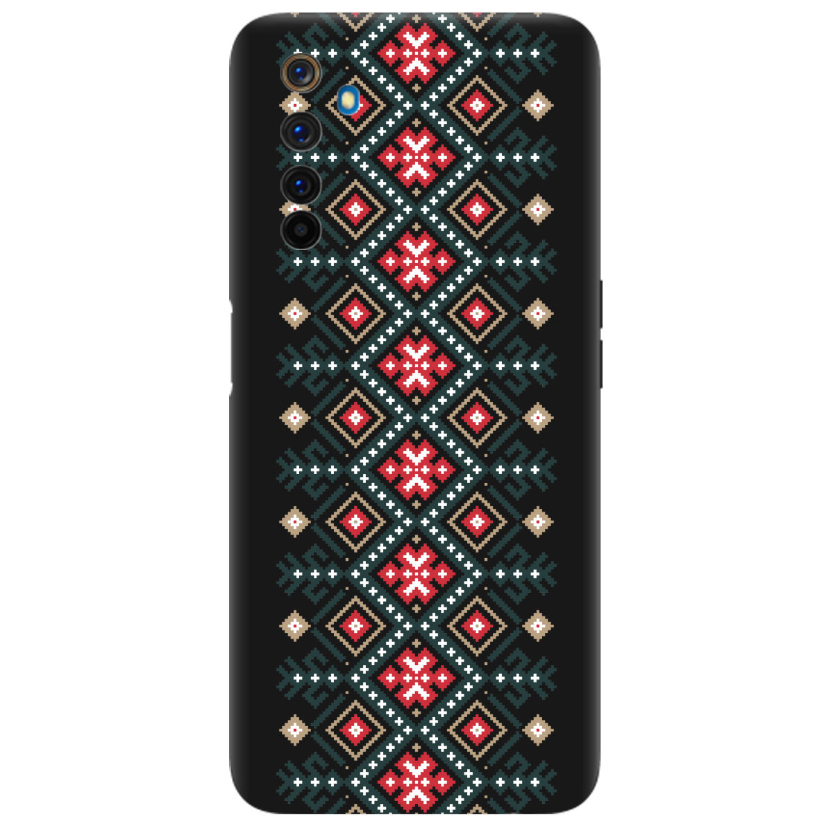 Чохол для Realme 6 Pro чорний матовий soft touch Стежка предків - фото 1 - Чохли для телефонів