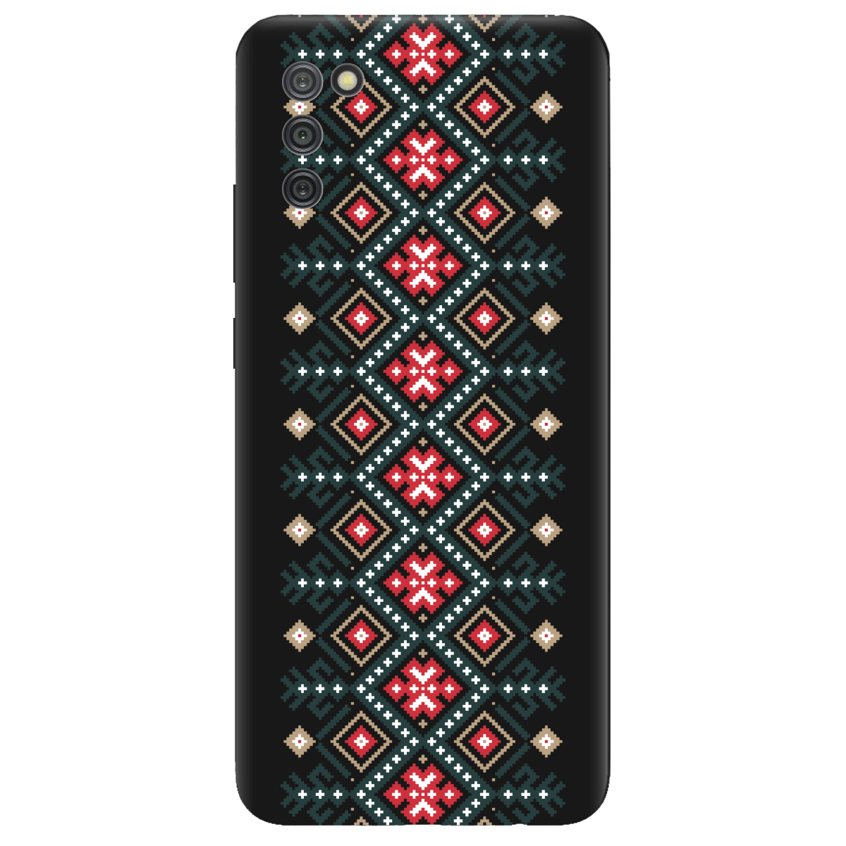 Чохол для Samsung Galaxy A02s чорний матовий soft touch Стежка предків - фото 1 - Чохли для телефонів