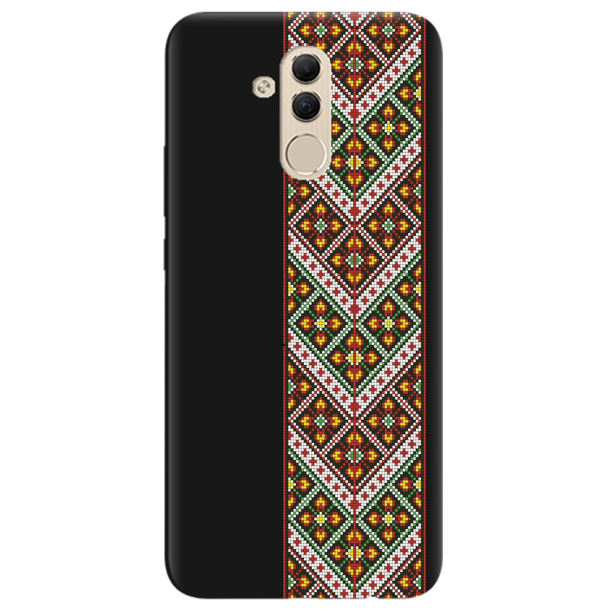 Чохол для Huawei Mate 20 Lite чорний матовий soft touch Карпатський оберіг - фото 1 Чохол для Huawei Mate 20 Lite чорний матовий soft touch Карпатський оберіг - фото 1 - Чохли для телефонів