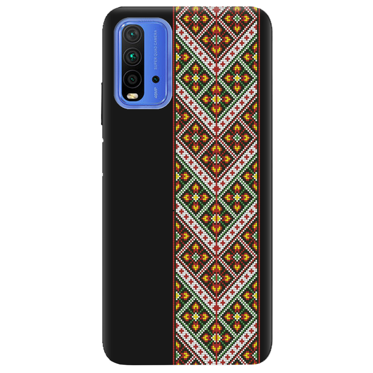 Чехол для Xiaomi Redmi 9T черный матовый soft touch Карпатский оберег - фото 1 - Чехлы для телефонов