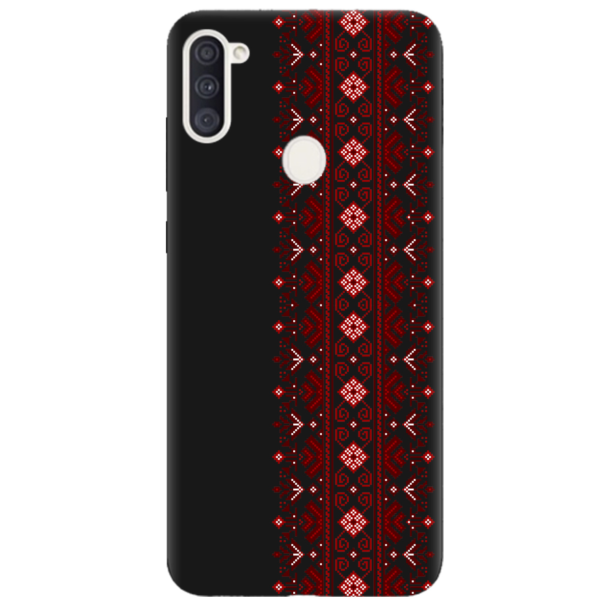 Чохол для Samsung Galaxy M11 чорний матовий soft touch Хрестики долі - фото 1 - Чохли для телефонів