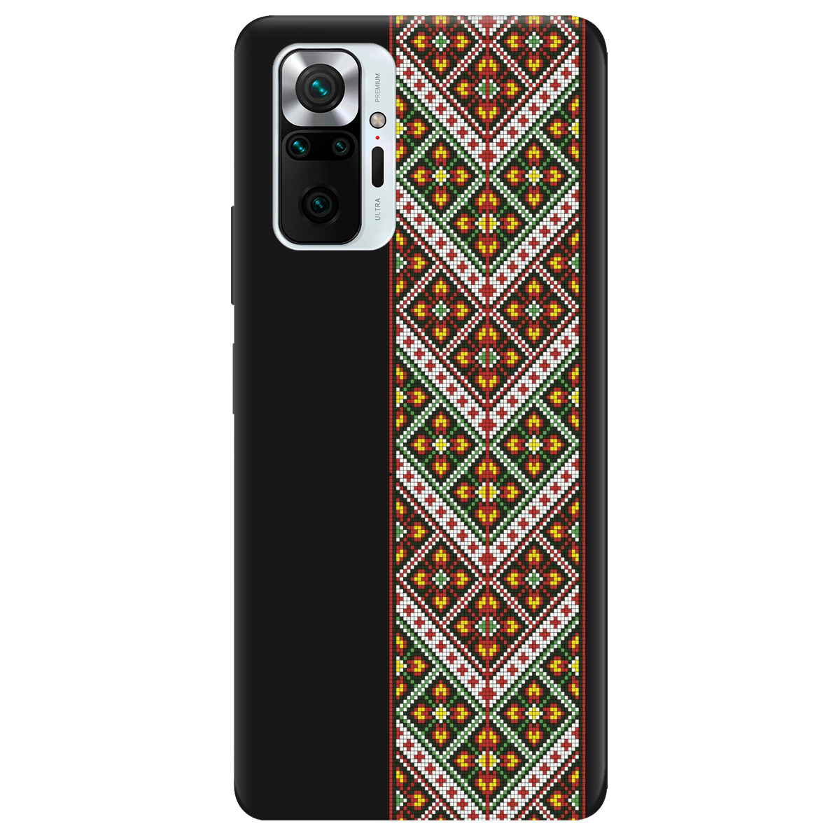 Чохол для Xiaomi Redmi Note 10 Pro чорний матовий soft touch Карпатський оберіг - фото 1 - Чохли для телефонів