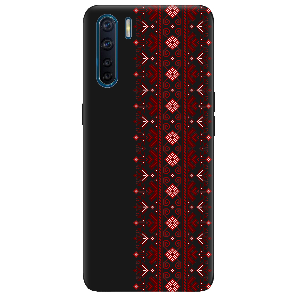 Чохол для Oppo Reno 3 чорний матовий soft touch Хрестики долі - фото 1 - Чохли для телефонів