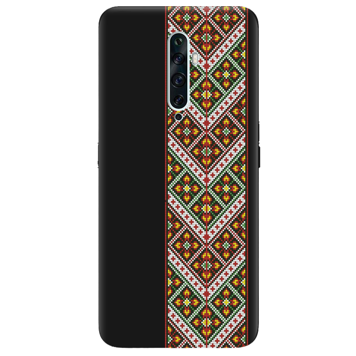 Чохол для Oppo Reno 2 чорний матовий soft touch Карпатський оберіг - фото 1 Чохол для Oppo Reno 2 чорний матовий soft touch Карпатський оберіг - фото 1 - Чохли для телефонів