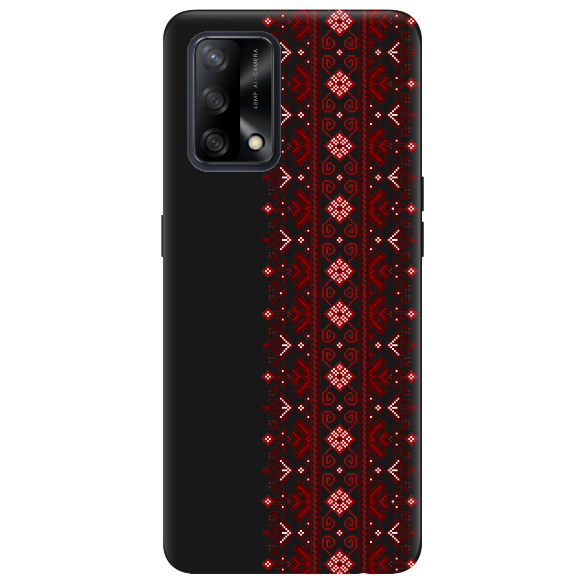 Чохол для Oppo A74 4G чорний матовий soft touch Хрестики долі - фото 1 - Чохли для телефонів
