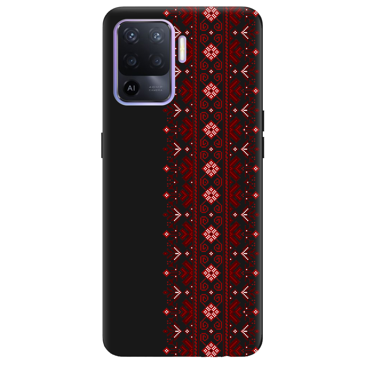 Чохол для Oppo Reno 5 Lite чорний матовий soft touch Хрестики долі - фото 1 Чохол для Oppo Reno 5 Lite чорний матовий soft touch Хрестики долі - фото 1 - Чохли для телефонів