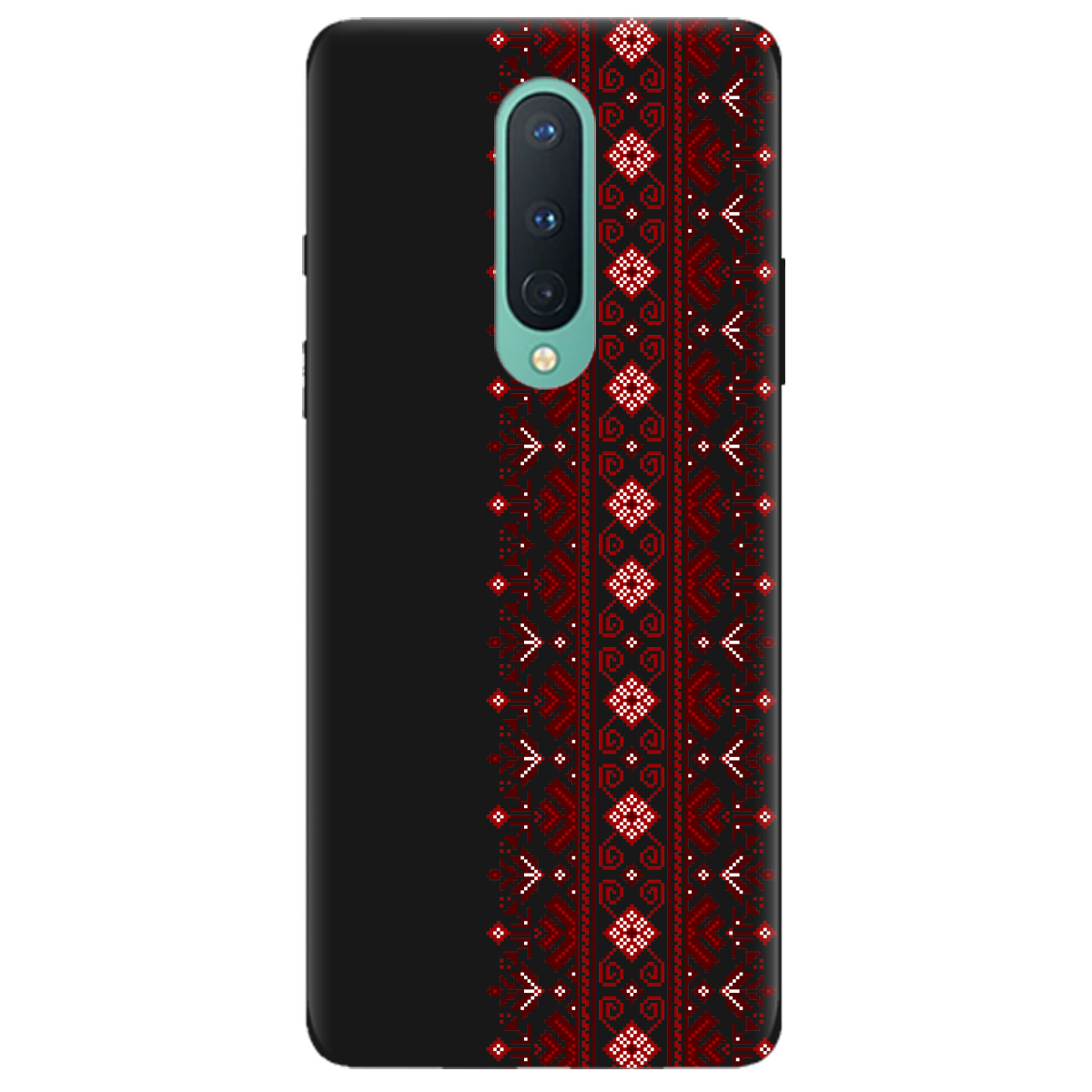 Чохол для OnePlus 8 чорний матовий soft touch Хрестики долі - фото 1 - Чохли для телефонів