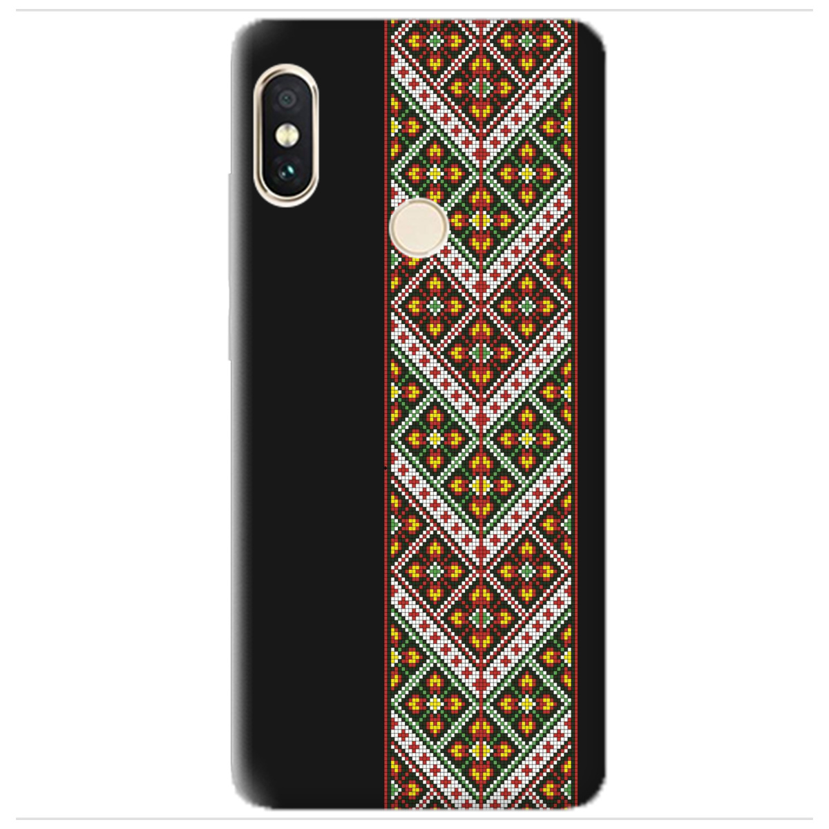 Чехол для Xiaomi Redmi Note 5 черный матовый soft touch Карпатский оберег - фото 1 - Чехлы для телефонов