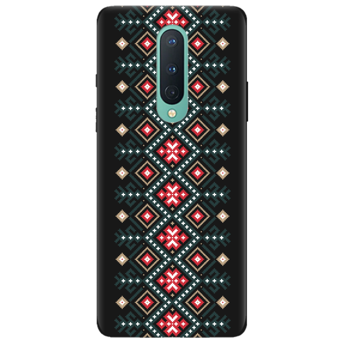 Чехол для OnePlus 8 черный матовый soft touch Тропа предков - фото 1 - Чехлы для телефонов