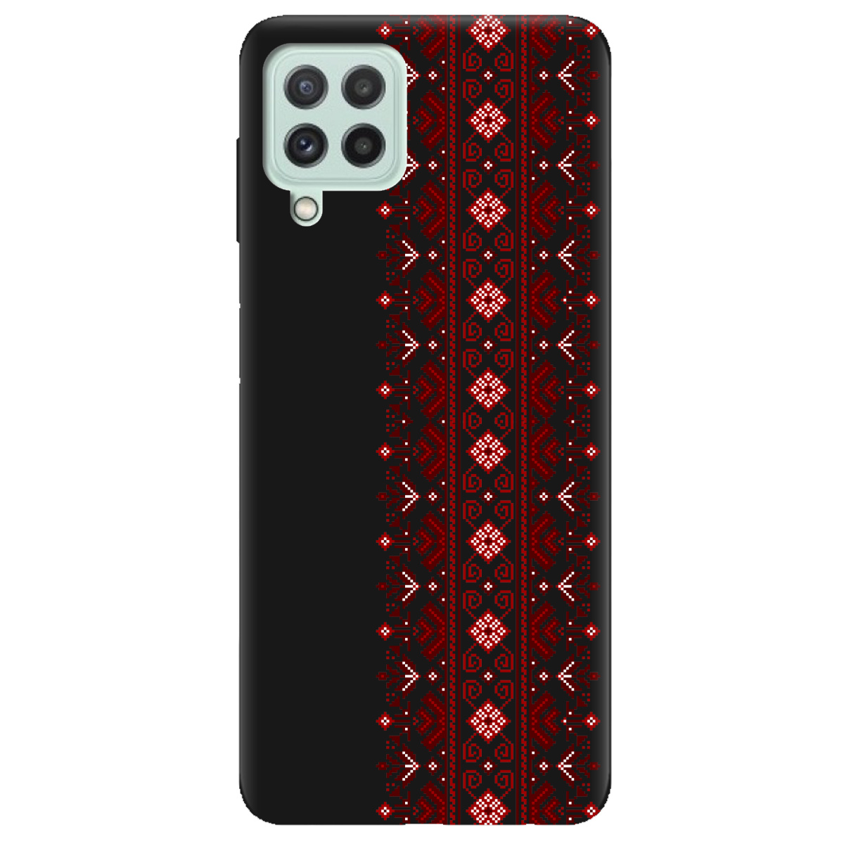 Чохол для Samsung Galaxy M32 чорний матовий soft touch Хрестики долі - фото 1 Чохол для Samsung Galaxy M32 чорний матовий soft touch Хрестики долі - фото 1 - Чохли для телефонів