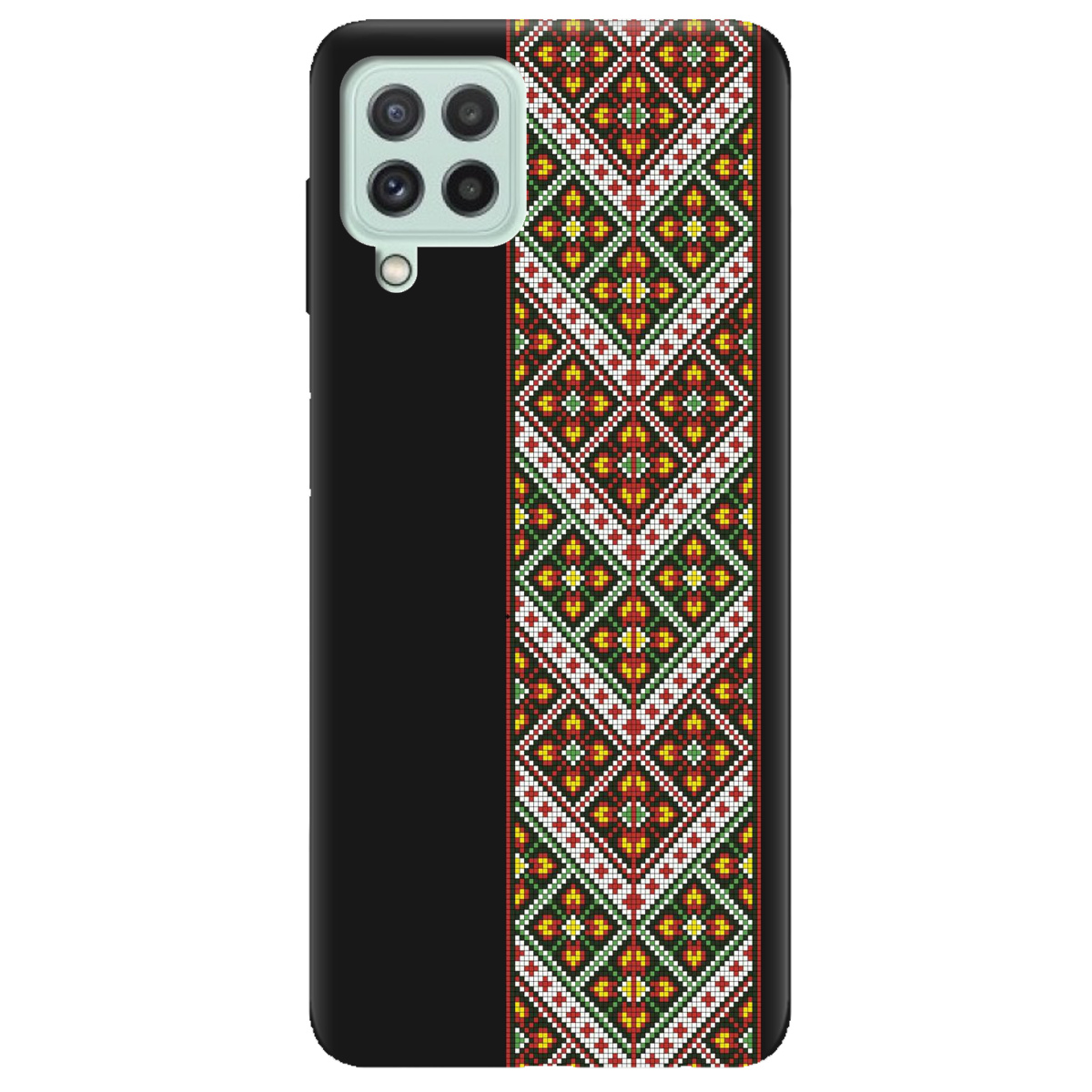 Чехол для Samsung Galaxy M32 черный матовый soft touch Карпатский оберег - фото 1 Чехол для Samsung Galaxy M32 черный матовый soft touch Карпатский оберег - фото 1 - Чехлы для телефонов