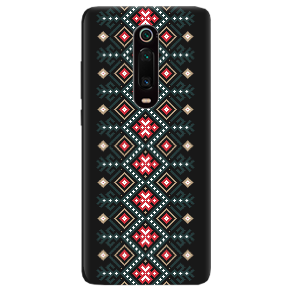 Чехол для Xiaomi Mi 9T Pro черный матовый soft touch Тропа предков - фото 1 - Чехлы для телефонов