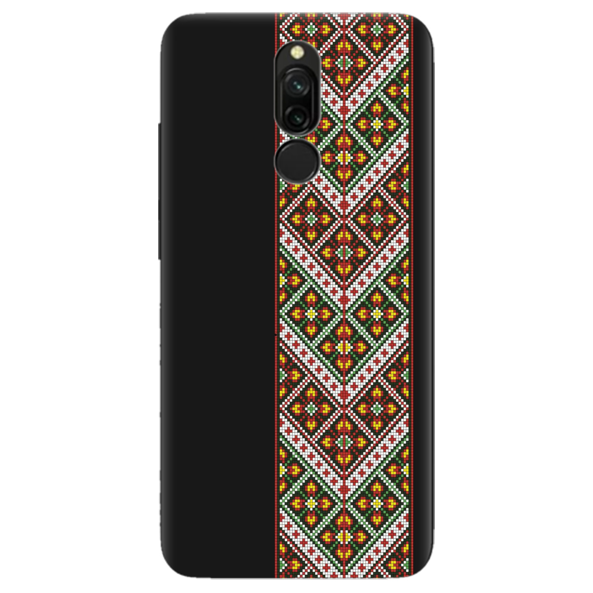 Чехол для Xiaomi Redmi 8 черный матовый soft touch Карпатский оберег - фото 1 - Чехлы для телефонов
