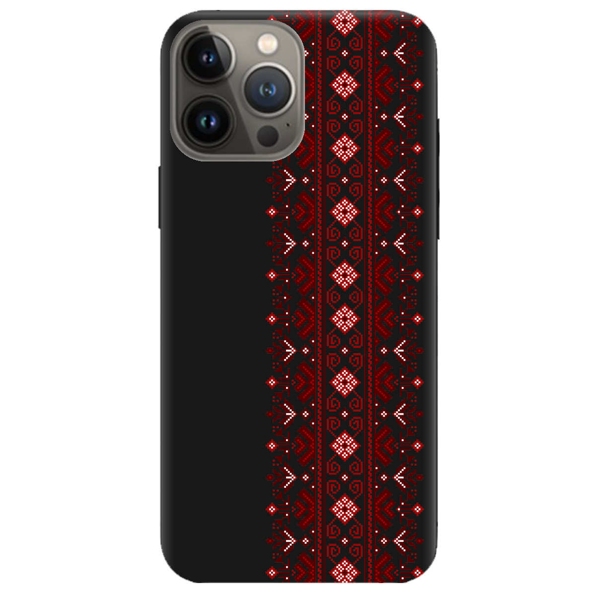 Чохол для Apple iPhone 13 Pro чорний матовий soft touch Хрестики долі - фото 1 - Чохли для телефонів