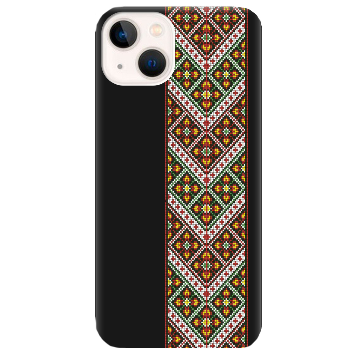 Чехол для Apple iPhone 13 Mini черный матовый soft touch Карпатский оберег - фото 1 - Чехлы для телефонов