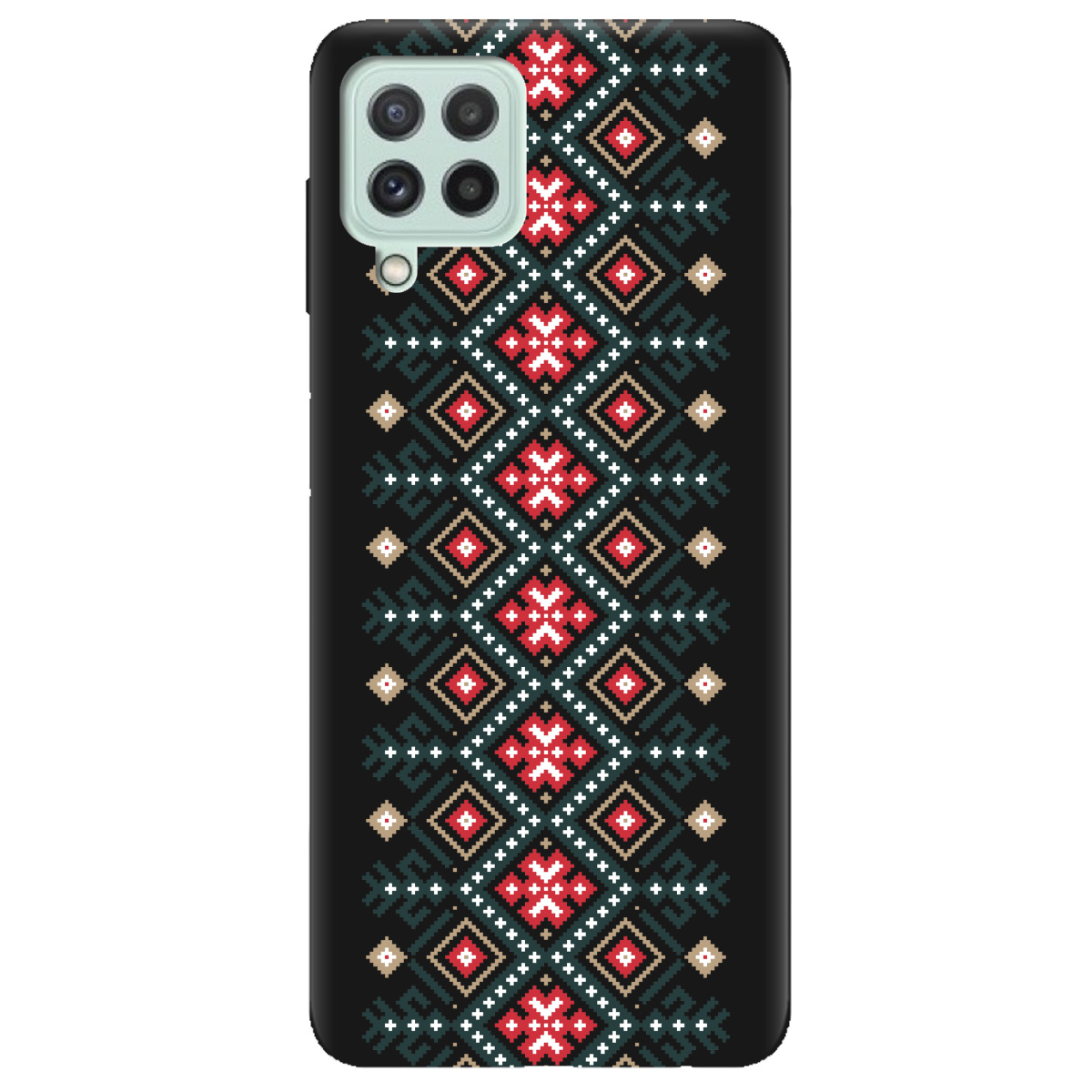 Чохол для Samsung Galaxy M22 чорний матовий soft touch Стежка предків - фото 1 Чохол для Samsung Galaxy M22 чорний матовий soft touch Стежка предків - фото 1 - Чохли для телефонів