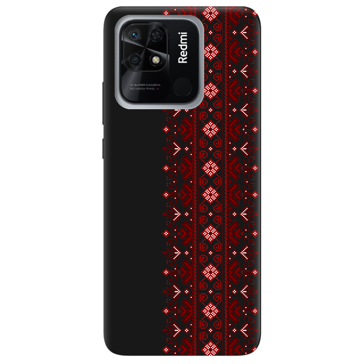 Чохол для Xiaomi Redmi 10C чорний матовий soft touch Хрестики долі - фото 1 - Чохли для телефонів