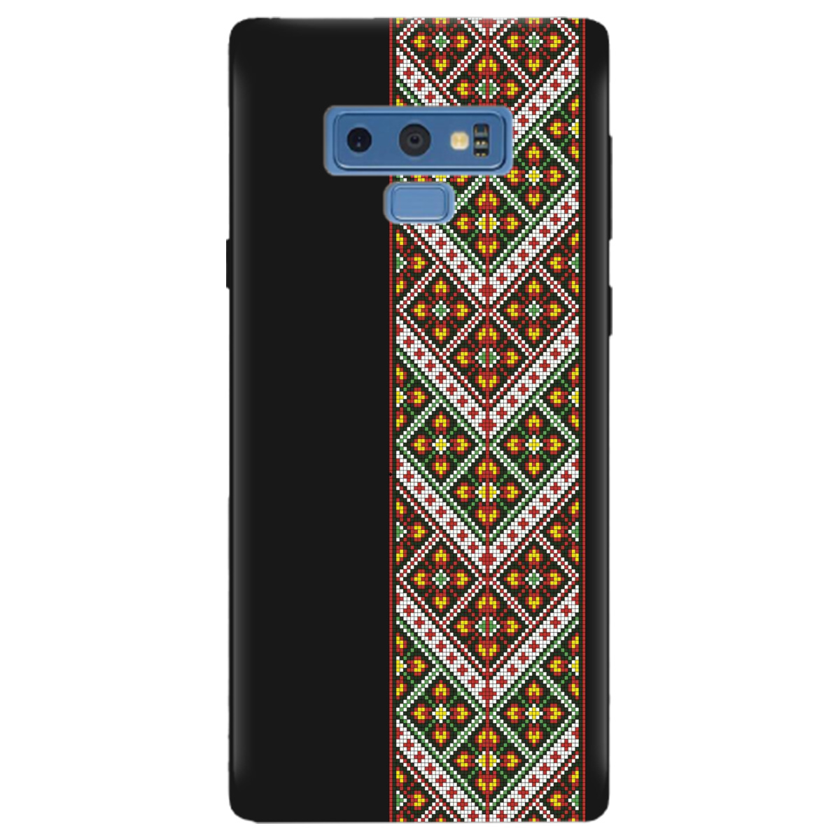 Чохол для Samsung Galaxy Note 9 чорний матовий soft touch Карпатський оберіг - фото 1 - Чохли для телефонів